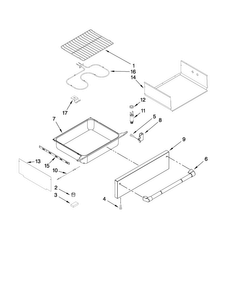 Drawer And Rack Parts Diagram and Parts List for JGS8860BDP17  Jenn-Air Range