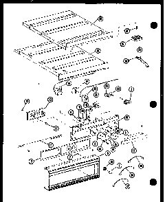 Control Diagram and Parts List for AO-24S-P85379-1S  Amana Wall Oven