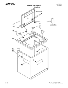 Part Location Diagram of W10194866 Whirlpool TOP