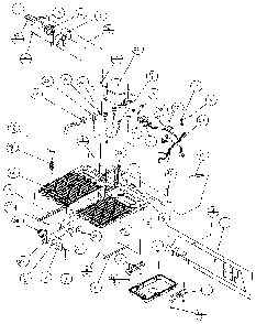 Machine Compartment - Tecumseh Compressor Diagram and Parts List for 36761-P1135802W  Amana Refrigerator