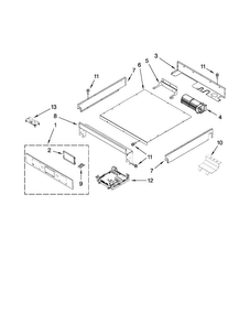 Control Panel Parts Diagram and Parts List for JJW3830WB00  Jenn-Air Wall Oven