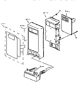 Control Panel Diagram and Parts List for 56566300691  Kenmore Microwave