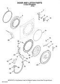 Part Location Diagram of WP8181651 Whirlpool Washer Door Hook/Strike