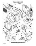 BULKHEAD PARTS Diagram and Parts List for MDE25PDAYW0  Maytag Dryer