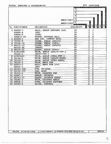 Shelves And Accessories Page 2 Diagram and Parts List for HMG-211560  Admiral Refrigerator