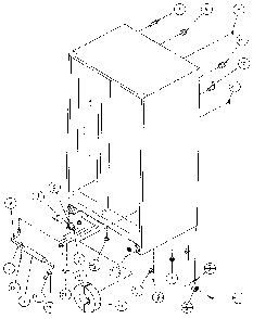 Drain And Rollers Diagram and Parts List for 36768-P1135803W  Amana Refrigerator