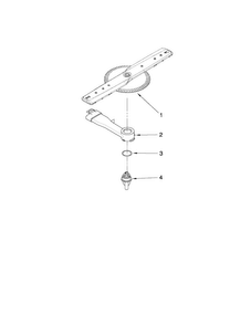 Lower Washarm Parts Diagram and Parts List for MDB7759AWB2  Maytag Dishwasher