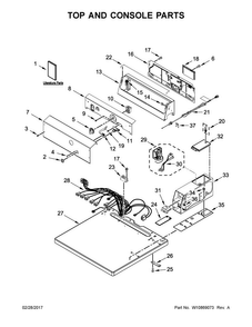 Part Location Diagram of W10914362 Whirlpool HARNS-WIRE