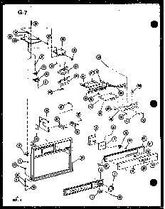 Section 3 Diagram and Parts List for RC-6D P73860-3M Amana Microwave
