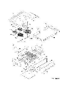 Top/Drawer Diagram and Parts List for 79042562311  Kenmore Range