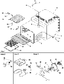 Cavity Diagram and Parts List for ARTC8600E P1143463NE Amana Range