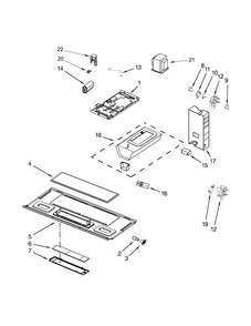 Interior And Ventilation Parts Diagram and Parts List for AMV1150VAW5  Amana Microwave