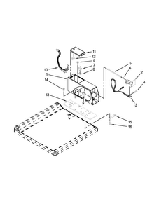 Meter Case Parts Diagram and Parts List for MHN30PDCWW0  Maytag Washer
