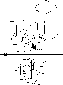 Cabinet Back Diagram and Parts List for TG18V1W-P1194606WW  Amana Refrigerator