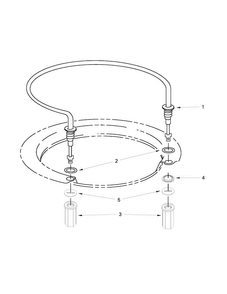 Heater Parts Diagram and Parts List for MDB8959SBW0  Maytag Dishwasher