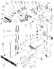 Refrigerator, Freezer Controls & Cabinet Diagram and Parts List for 36768-P1135803W  Amana Refrigerator