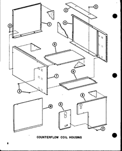 Counterflow Coil Housing Diagram and Parts List for ACFC18AOV-A P69328-1C Amana Air Conditioner