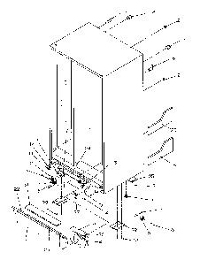 Drain And Rollers Diagram and Parts List for SRDE528SW-P1184901WW  Amana Refrigerator