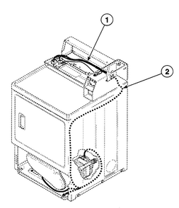 Harnesses Diagram and Parts List for SDG809LF  Speed Queen Dryer