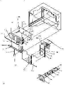 Evaporator Area Diagram and Parts List for TSI18A5W-P1188201WW  Amana Refrigerator