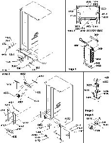 Drain Systems, Rollers, & Evaporator Assy Diagram and Parts List for SXD322L-P1305703WL  Amana Refrigerator