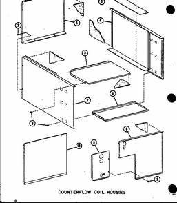 Counterflow Coil Housing (d67636-24/p67636-24c) Diagram and Parts List for SCFC48AUMA P6944902C Amana Air Conditioner