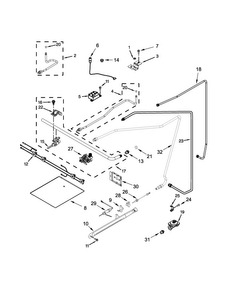 Manifold Parts Diagram and Parts List for AGR3130BAW0  Amana Range