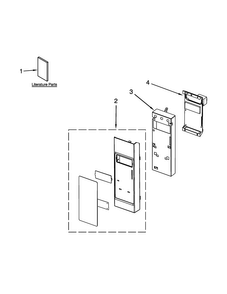 Control Panel Parts Diagram and Parts List for JMV9186WP2  Jenn-Air Microwave