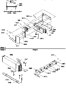 Evaporator And Fan Motor Assemblies Diagram and Parts List for TG518SW-P1180903WW  Amana Refrigerator