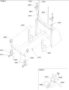 Bottom Hinges & Rollers Diagram and Parts List for BRF20VSE-P1321303WS  Amana Refrigerator