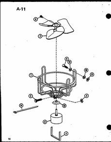 (ercf18-u01b/p67471-11c) (ercf24-u01b/p67471-12c) (ercf30-u01b/p67471-13c) (ercf36-u01b/p67471-14c) (ercf42-u01b/p67471-15c) Diagram and Parts List for ERCF48-U01B P67471-16C Amana Air Conditioner
