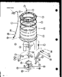 Section 1 Diagram and Parts List for LW1502 P7762132W W Amana Washer