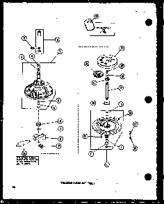 Section 27 Diagram and Parts List for TAA200 P75751-8W Amana Washer
