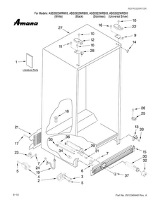 Part Location Diagram of W10237701 Whirlpool USE & CARE GUIDE