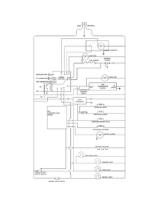 Wiring Schematic Diagram and Parts List for CRSS262QW2  Crosley Refrigerator