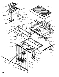 Divider Block Diagram and Parts List for TC18A3-P1181812W  Amana Refrigerator