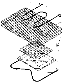 Oven Components Diagram and Parts List for EHN3412W P1142499NW Caloric Range