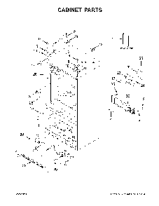 Cabinet parts Diagram and Parts List for MFI2269FRB02  Maytag Refrigerator