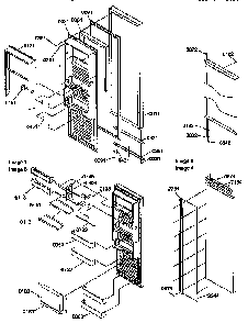 Refrigerator Door Diagram and Parts List for 57089-P1190814WE  Amana Refrigerator