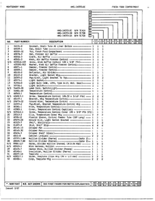 Fresh Food Compartment Page 2 Diagram and Parts List for 14050C  Admiral Refrigerator