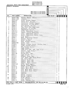 Fresh Food Compartment Page 2 Diagram and Parts List for 23903-0A  Admiral Refrigerator