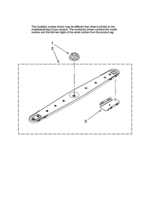 Lower Washarm Parts Diagram and Parts List for MDBH955AWS40  Maytag Dishwasher
