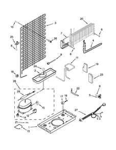 Unit Parts Diagram and Parts List for A4TCNWFBB01  Amana Refrigerator