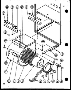 Part Location Diagram of C9443702 Whirlpool NLAMTGBRACKET - MOTOR