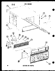 Section 26 Diagram and Parts List for 212-2JM P54655-65R Amana Air Conditioner