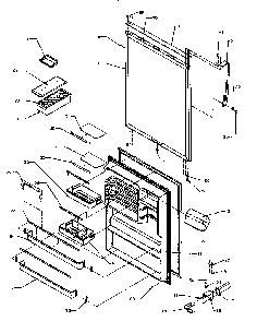 Refrigerator Door Diagram and Parts List for TSI18A5W-P1188201WW  Amana Refrigerator