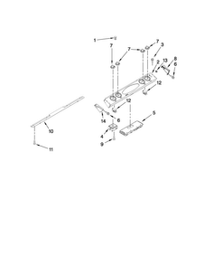 Control Panel Parts Diagram and Parts List for MES5552BAW16  Maytag Range