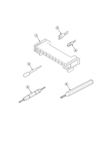 Terminals & Extractor Tools Diagram and Parts List for LES17AWF  Speed Queen Dryer