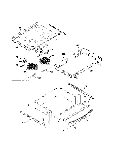 Top/Drawer Diagram and Parts List for 79042533311  Kenmore Range