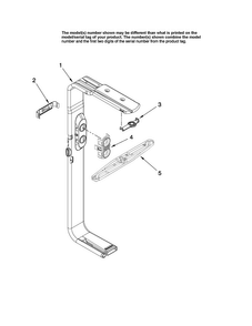 Upper Wash And Rinse Parts Diagram and Parts List for MDB7851AWQ44  Maytag Dishwasher